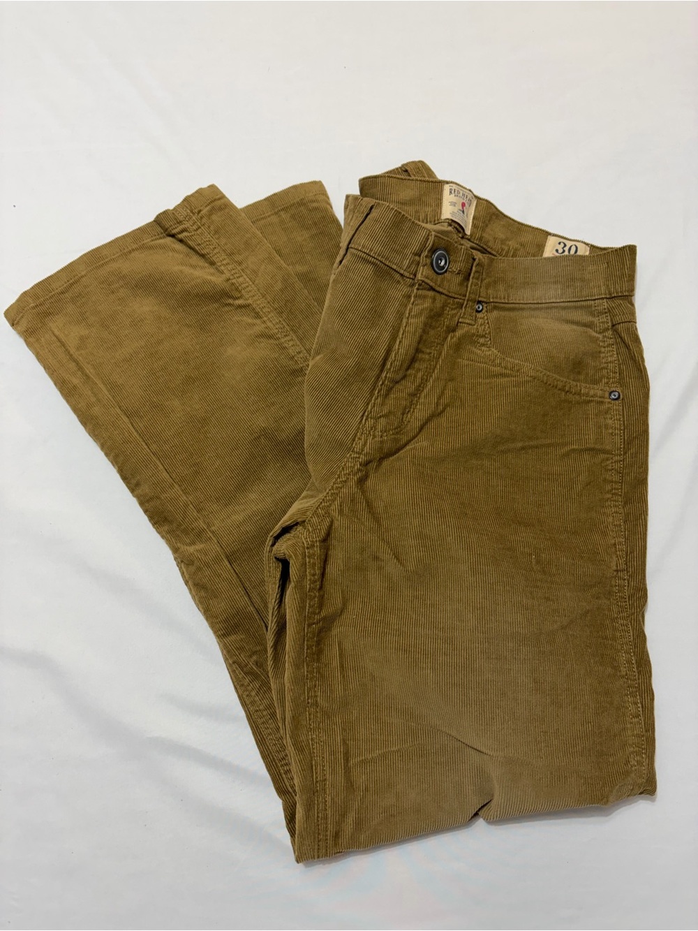 RedHead Men Brown Corduroy Pants 30x30 Stretch Cotton Casual Bass Pro Cabelas